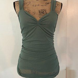Sage Green Mesh Tank Size M